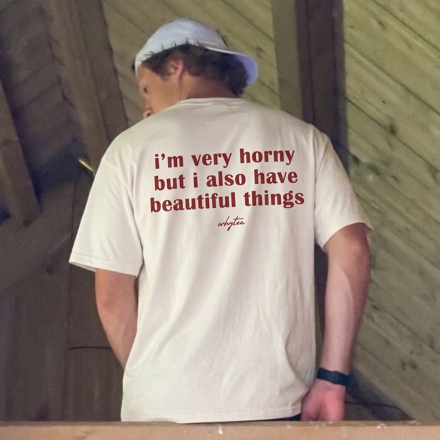 I'm very horny but I also have beautiful things Quote T-shirt for men