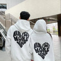 Couple Hoodie Pair | Manifest More Love Quote | Male and Female